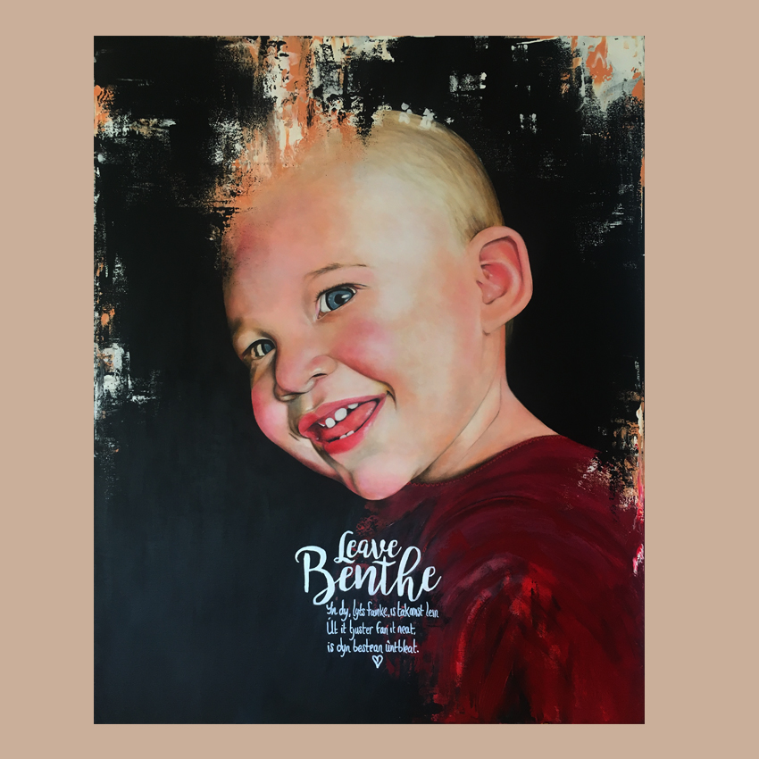 Schilderij Portret Benthe