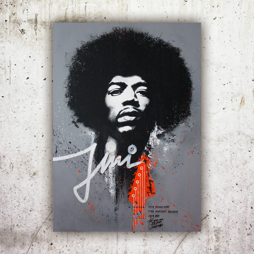 JIMI HENDRIX SCHILDERIJ