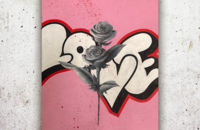 SCHILDERIJ LOVE ROSE